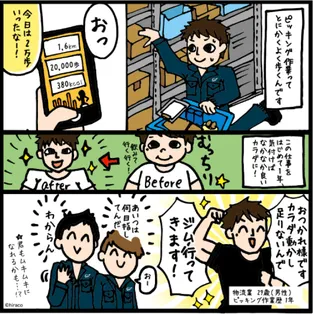 ピッキング作業歴1年の場合